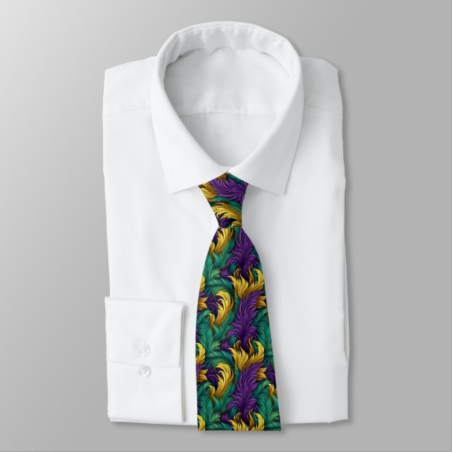 Corbata de hombre de Mardi Gras  (Atado)