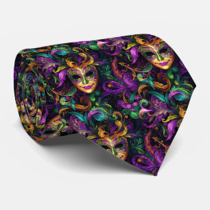 Corbata de hombre de Mardi Gras