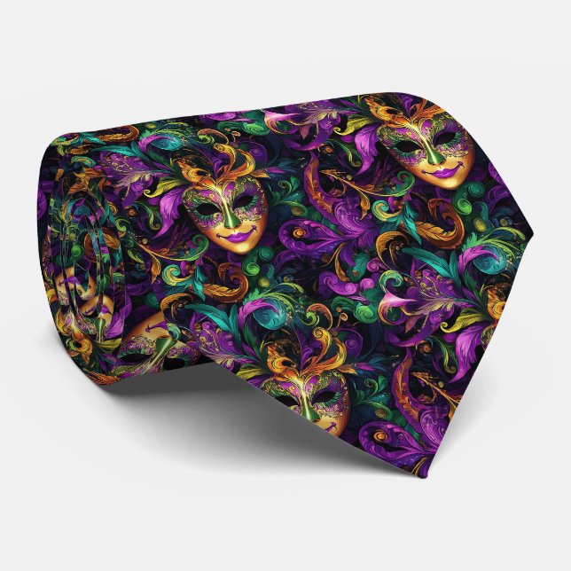 Corbata de hombre de Mardi Gras (Enrollado)