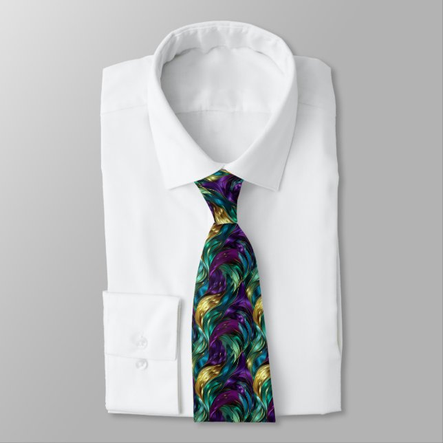 Corbata de hombre de Mardi Gras  (Atado)