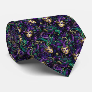 Corbata de hombre de Mardi Gras