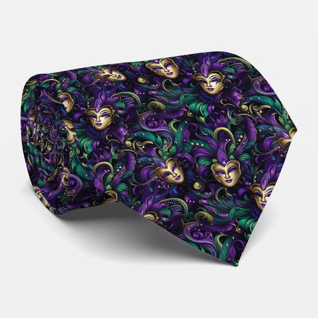 Corbata de hombre de Mardi Gras (Enrollado)