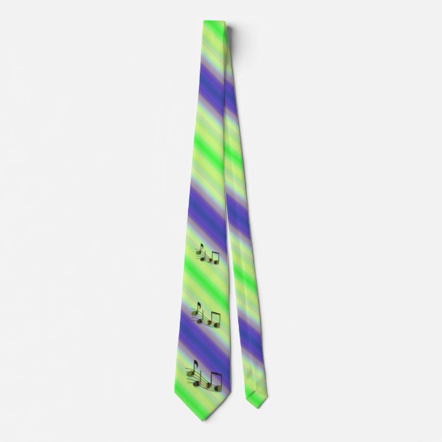Corbata de hombre de notas de Dubstep (Anverso)