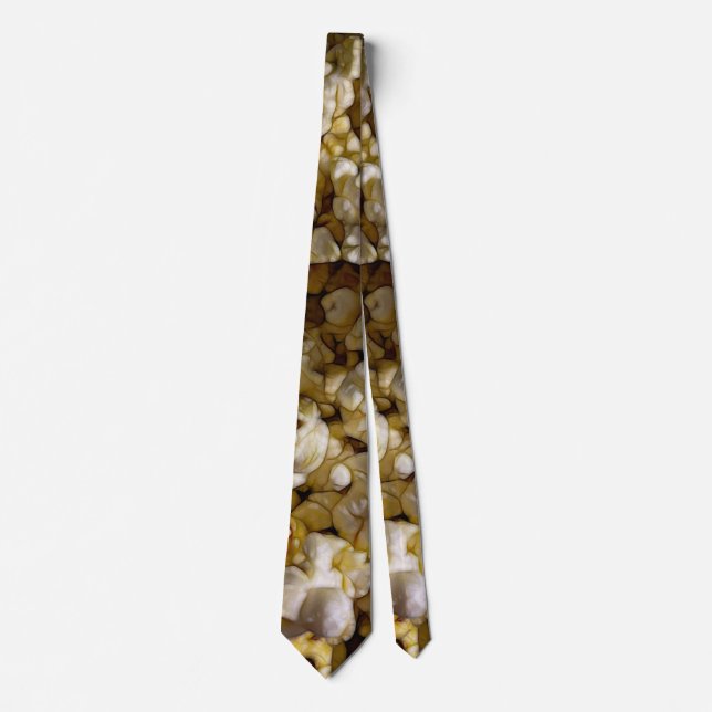 Corbata de hombre de palomitas de maíz con mantequ (Anverso)