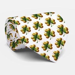 Corbata de hombre de trébol del día de San Patrici
