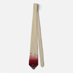 Corbata de hombre elegante con ombre floral beige