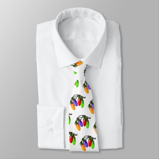 Corbata de hombre-Luces de Navidad (Atado)