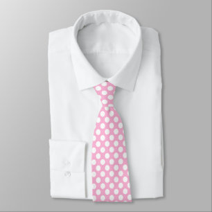 Corbata de hombre - Lunares rosados