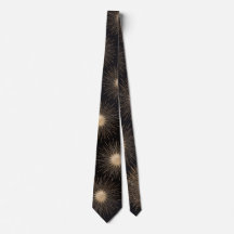 Corbata de hombre negra y dorada de lujo con explo