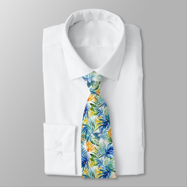 Corbata de hombre Palmas Tropicales (Atado)