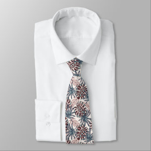 Corbata de hombre palmeras tropicales