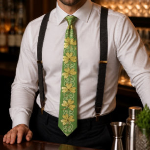 Corbata de hombre Scroll & Shamrock nº 2