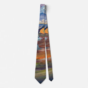 Corbata de hombre Sunrise Over Lake Michigan