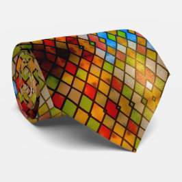 Corbata de iglesia con patrón de vidrio emplomado