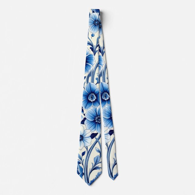 corbata de jardín botánico índigo (Anverso)
