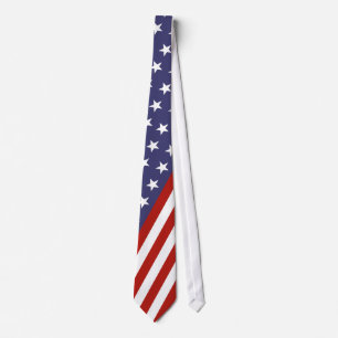 Corbata de la bandera americana