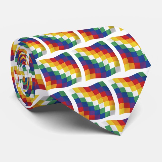 Corbata de la Bandera Aymara (Enrollado)