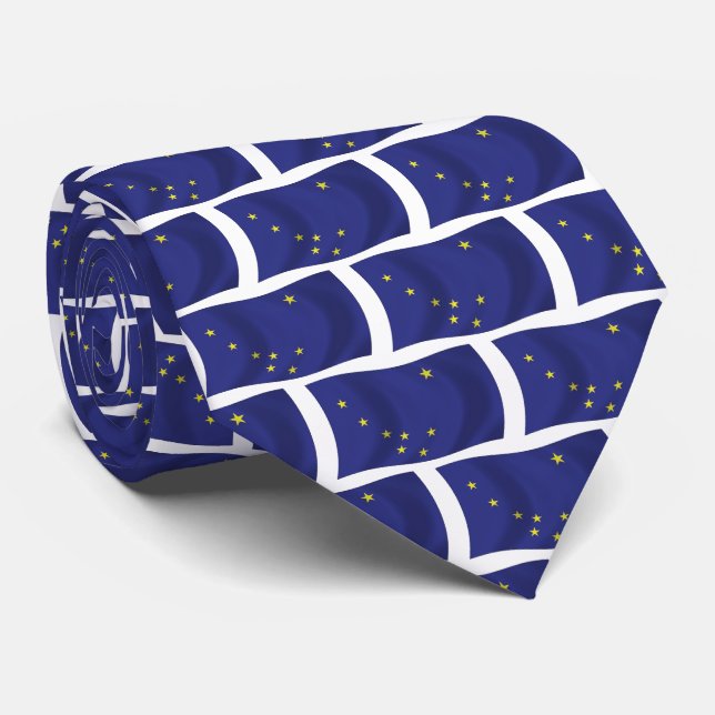 Corbata de la bandera de Alaska (Enrollado)