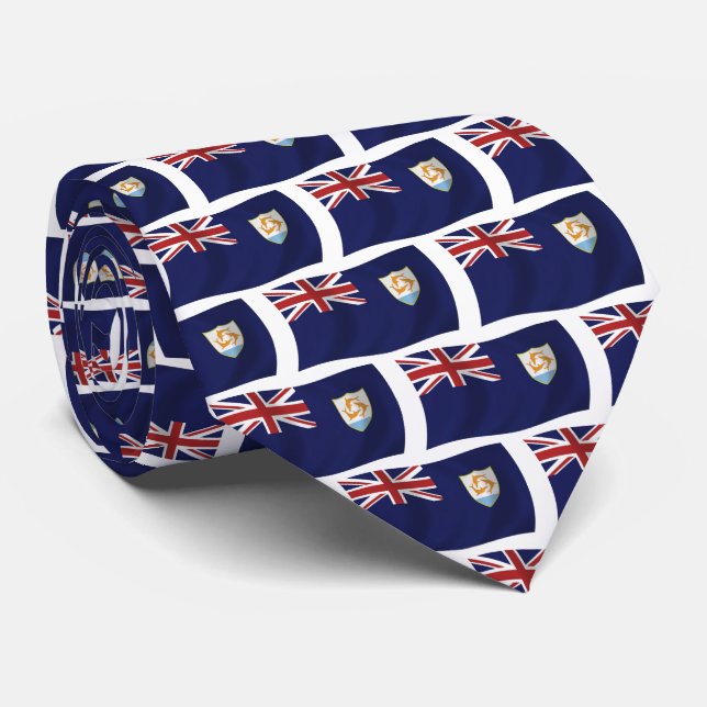 Corbata de la bandera de Anguila (Enrollado)