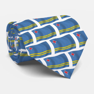 Corbata de la bandera de Aruba