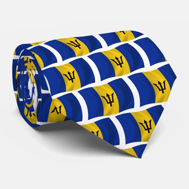 Corbata de la bandera de Barbados (Enrollado)