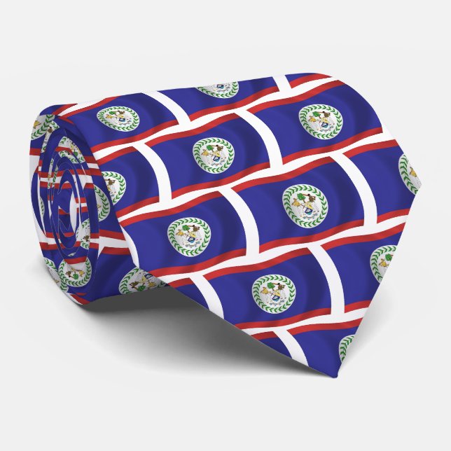 Corbata de la Bandera de Belice (Enrollado)