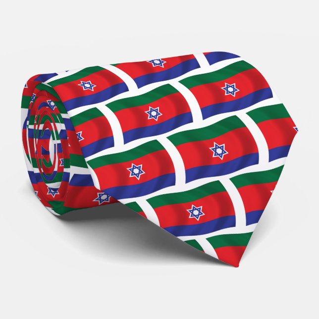 Corbata de la bandera de Bnei Menashe (Enrollado)