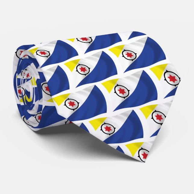 Corbata de la Bandera de Bonaire (Enrollado)