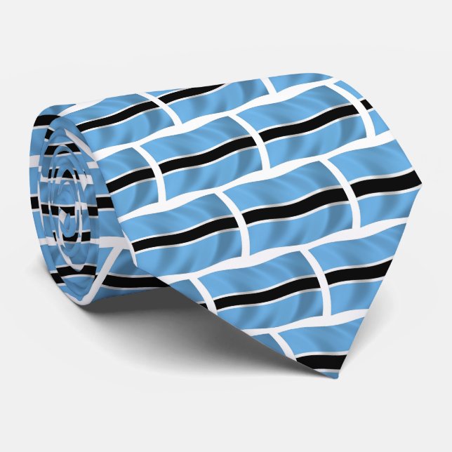 Corbata de la bandera de Botsuana (Enrollado)