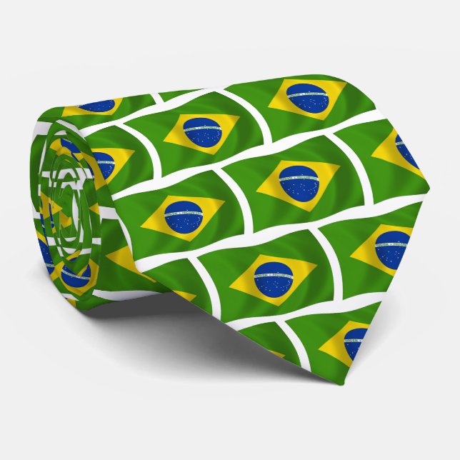 Corbata de la Bandera de Brasil (Enrollado)