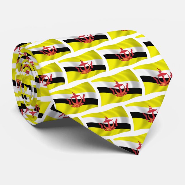 Corbata de la bandera de Brunéi (Enrollado)