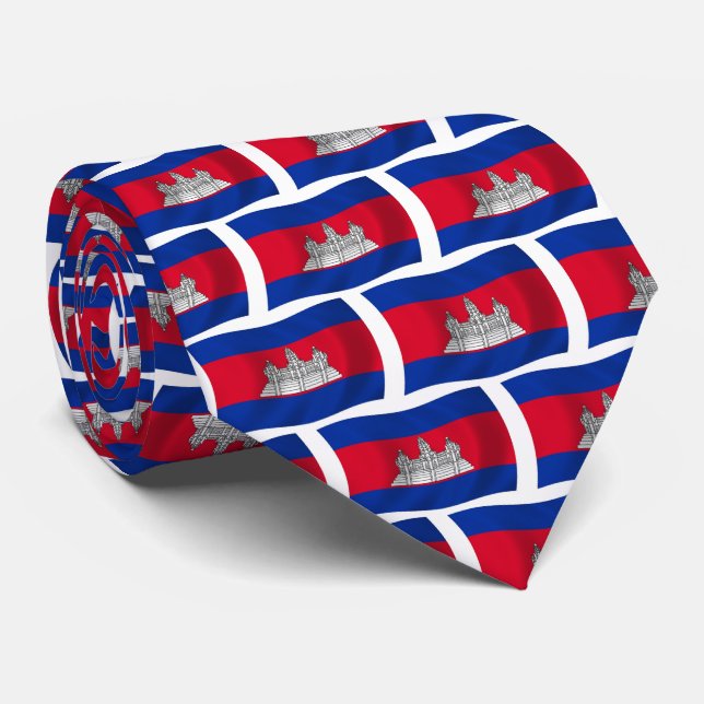 Corbata de la bandera de Camboya (Enrollado)