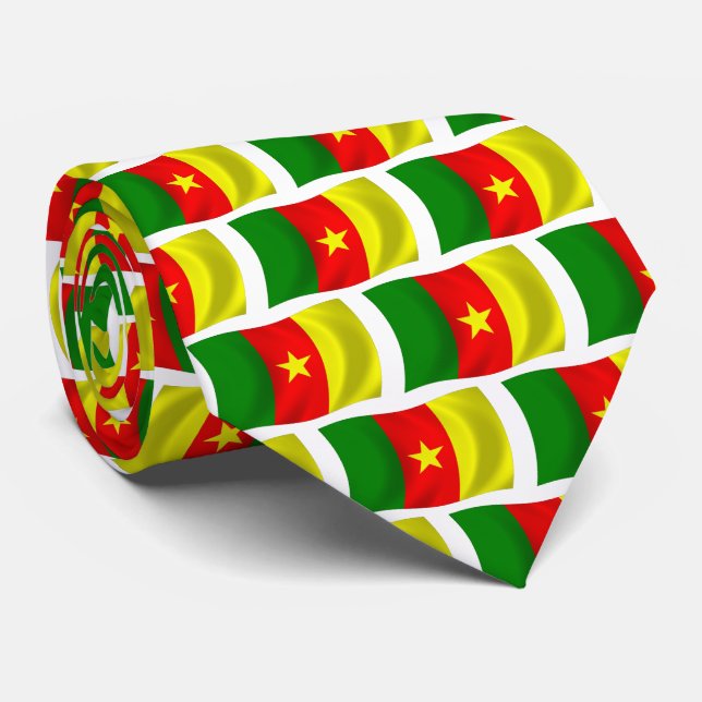Corbata de la bandera de Camerún (Enrollado)