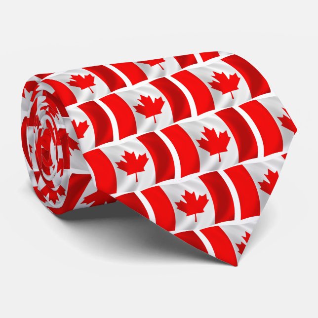 Corbata de la Bandera de Canadá (Enrollado)