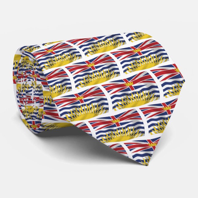 Corbata de la bandera de Columbia Británica (Enrollado)