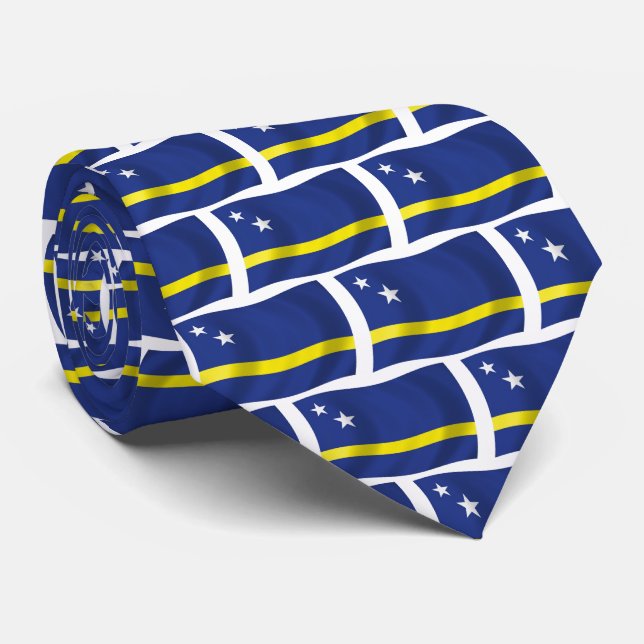 Corbata de la Bandera de Curazao (Enrollado)