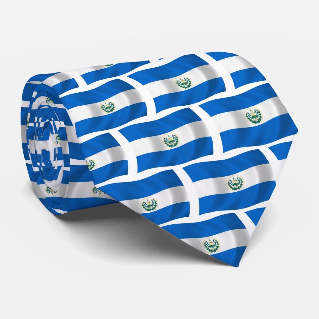 Corbata de la Bandera de El Salvador (Enrollado)
