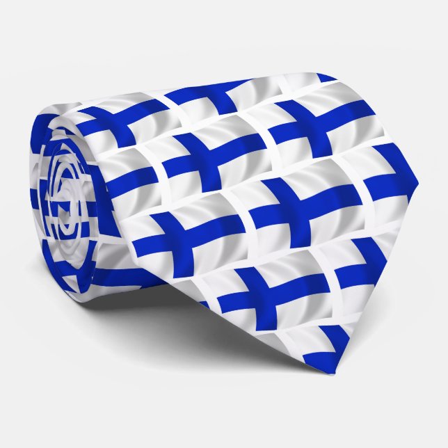 Corbata de la bandera de Finlandia (Enrollado)