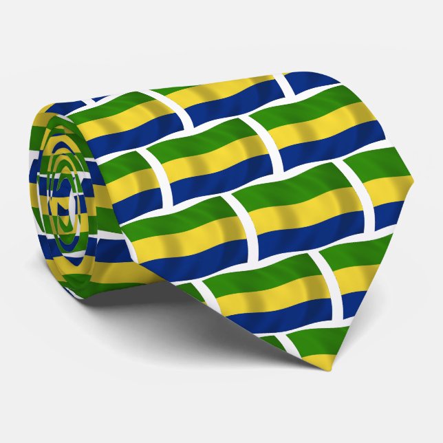 Corbata de la bandera de Gabón (Enrollado)