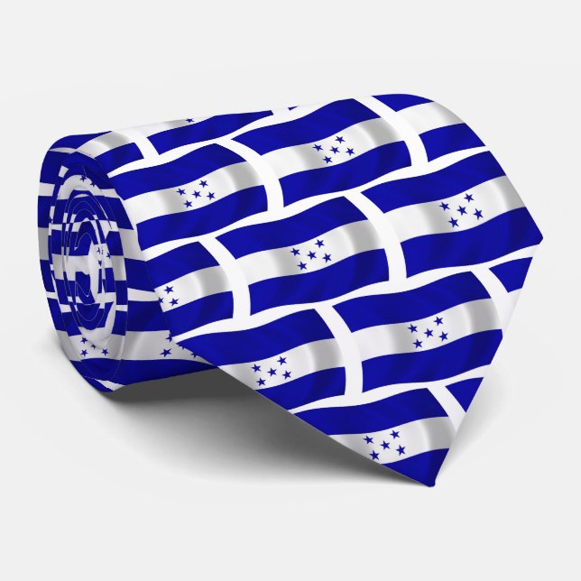 Corbata de la bandera de Honduras (Enrollado)