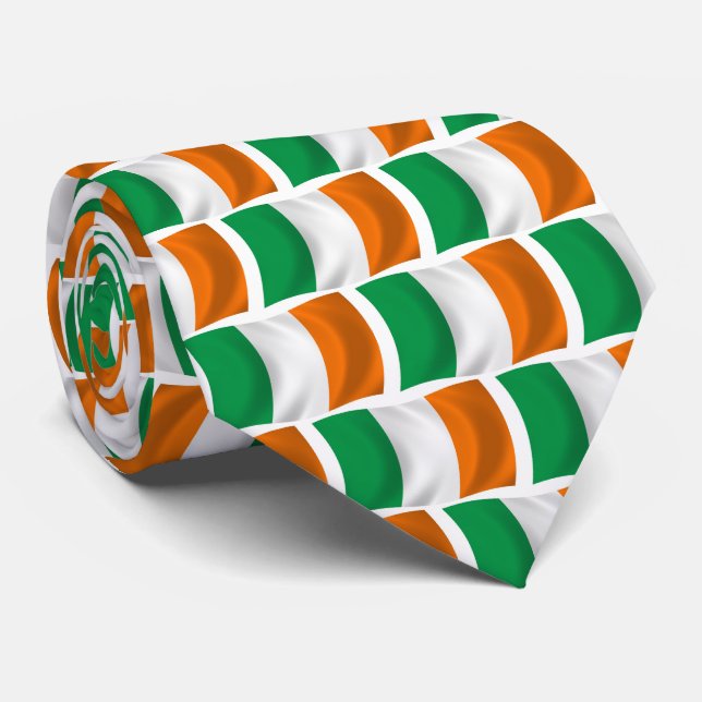 Corbata de la bandera de Irlanda (Enrollado)