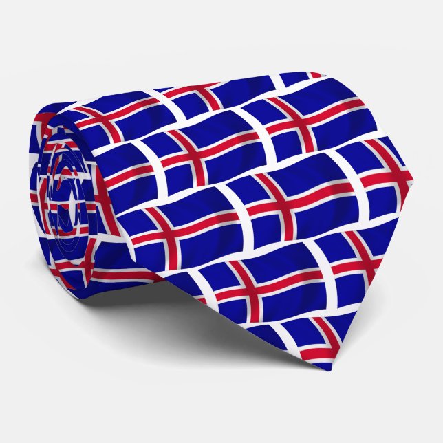Corbata de la bandera de Islandia (Enrollado)