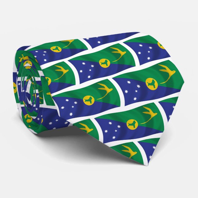 Corbata de la Bandera de la Isla de Navidad (Enrollado)