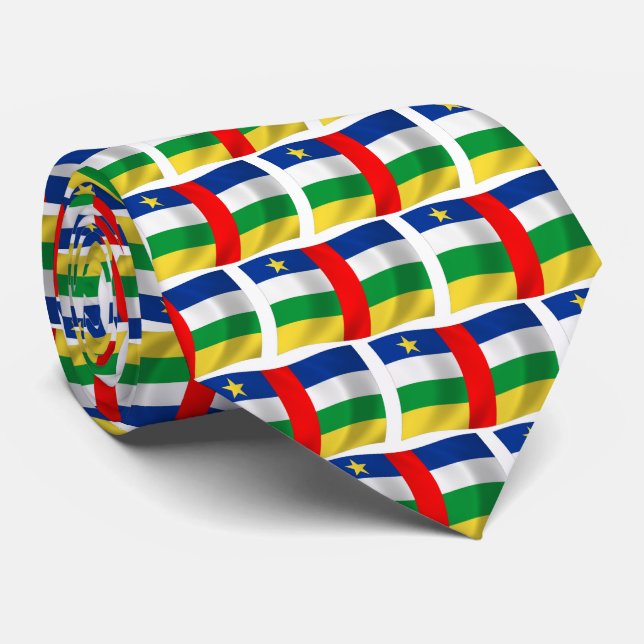 Corbata de la bandera de la República Centroafrica (Enrollado)