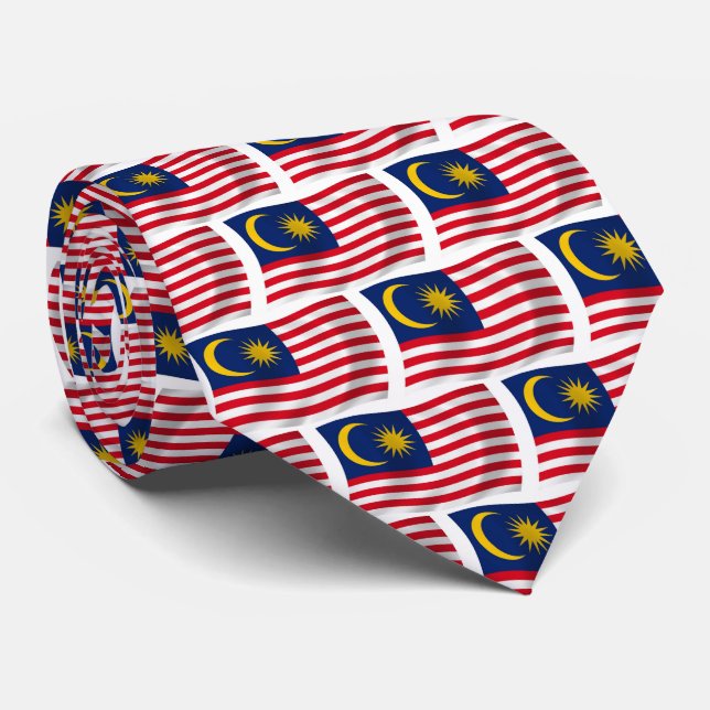 Corbata de la bandera de Malasia (Enrollado)