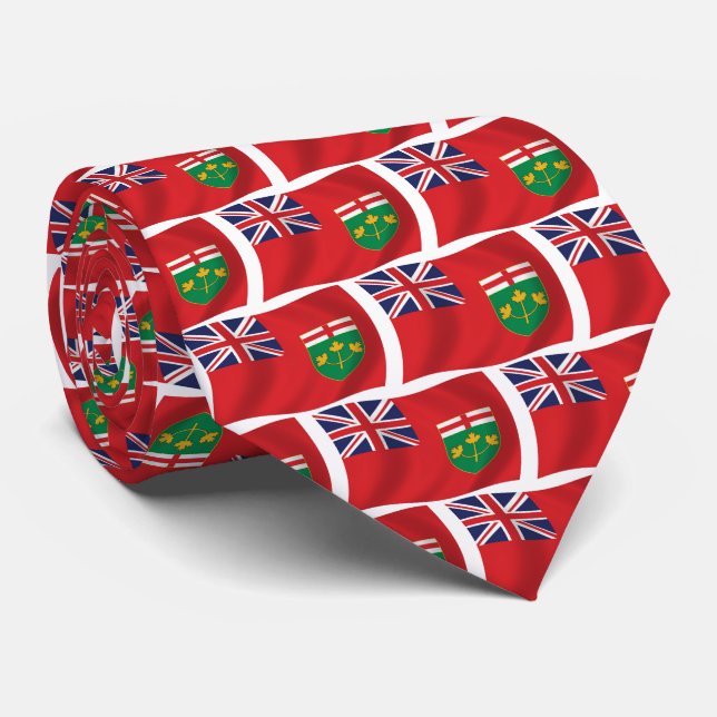 Corbata de la bandera de Ontario (Enrollado)
