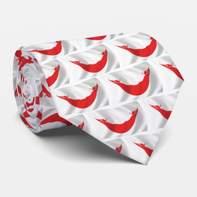 Corbata de la bandera de Rapa Nui (Enrollado)