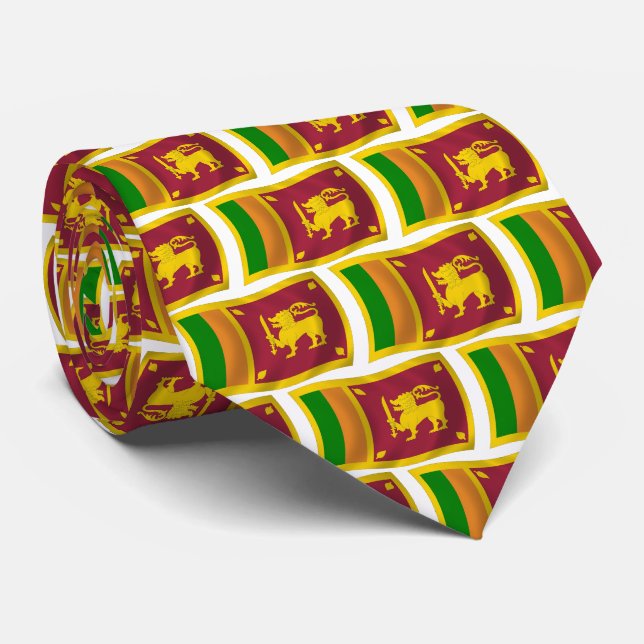 Corbata de la bandera de Sri Lanka (Enrollado)