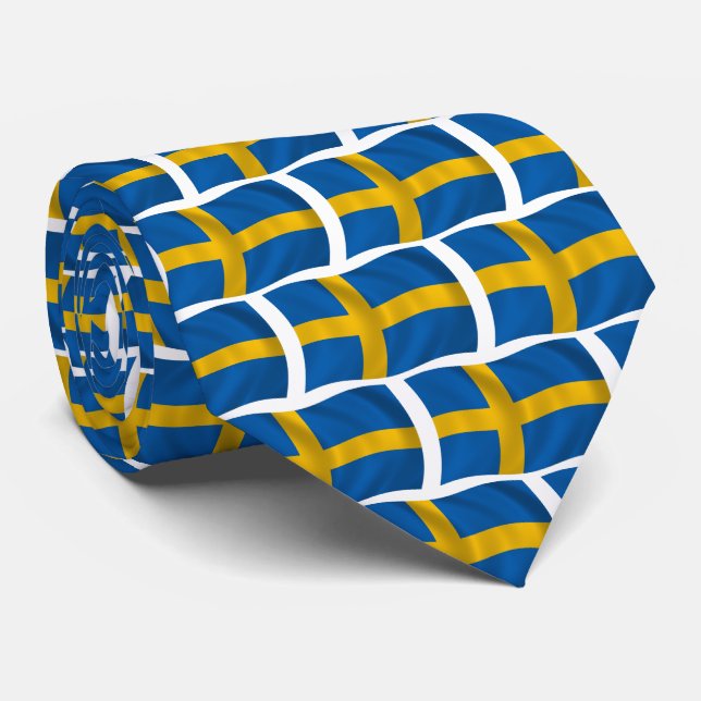 Corbata de la bandera de Suecia (Enrollado)