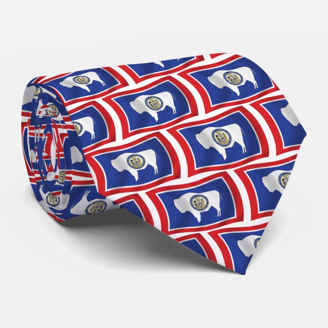 Corbata de la bandera de Wyoming (Enrollado)